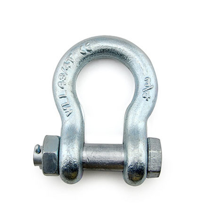 G2130 Drop Forged Anchor Shackle with Safety Bolt and Nut Lifting Shackle Wire Rope Fitting supplier