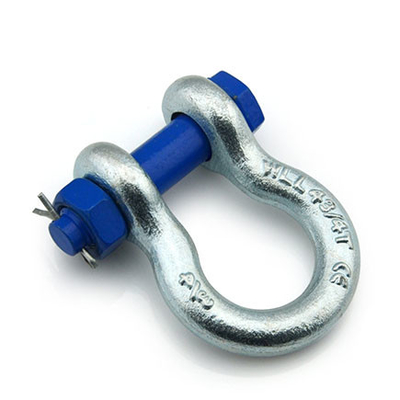 G2130 Drop Forged Anchor Shackle with Safety Bolt and Nut Lifting Shackle Wire Rope Fitting supplier