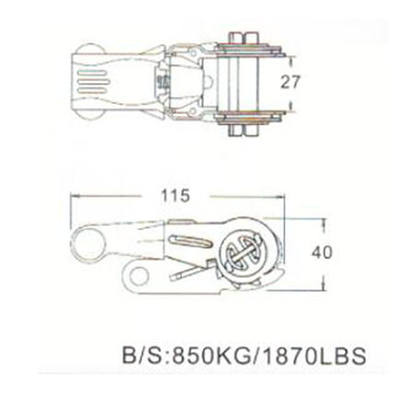 25mm ratchet buckle with rubber handle, ratchet buckle for cargo safety supplier