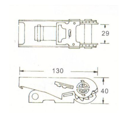 1-1/16&quot;*1500kgs Ratchet Buckle with Steel Handle, RB25153 supplier