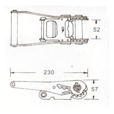 50mm Ratchet Buckle with Aluminum Handle, RB50502B supplier