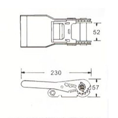 50mm Long Handle Ratchet Buckle with 5000kgs Breaking, RB50510 Ratchet Buckle supplier