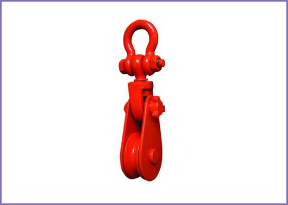 B062 US Type Alloy Champion Snatch Blook with Swivel Hooks, alloy pulley supplier