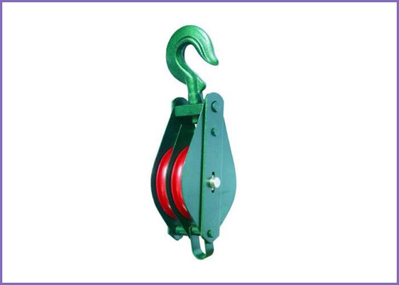 B074 7011 Type Snatch Pulley Block double Sheave With Swivel Hooks supplier