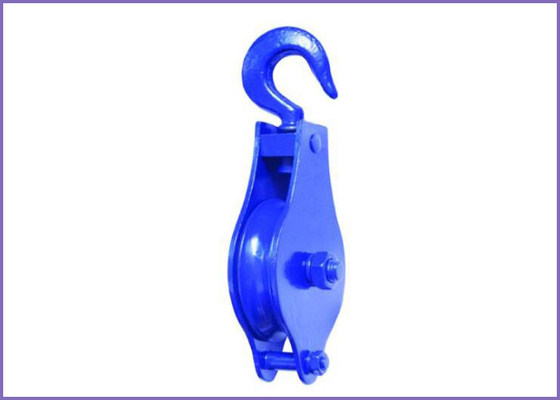 B100 Korean Type Double Open Single Sheave Pulley Block with Hooks supplier