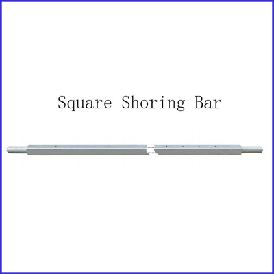 Square Tube Shoring Bar, 50mm Square Shoring Bar, Steel Cargo Bar with Pads supplier