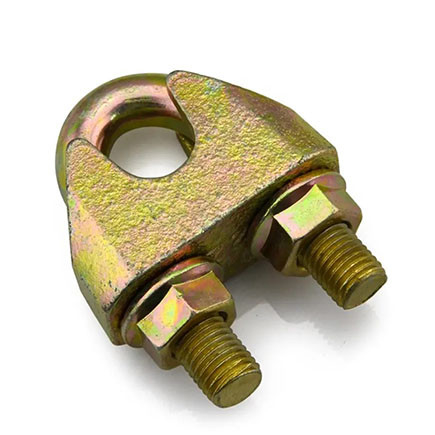 DIN1142 Galvanized Malleable Cross wire rope clamp, wire rope clips supplier