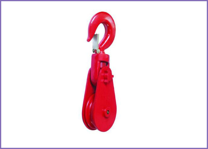 B062 US Type Alloy Champion Snatch Blook with Swivel Hooks, alloy pulley supplier