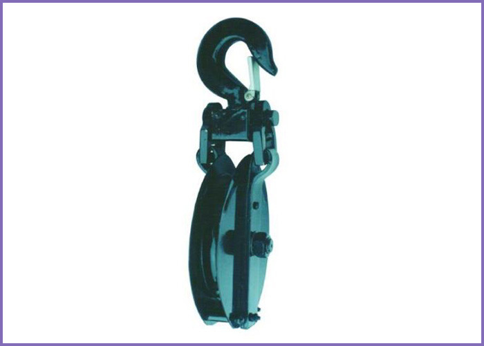 B100 Korean Type Double Open Single Sheave Pulley Block with Hooks supplier
