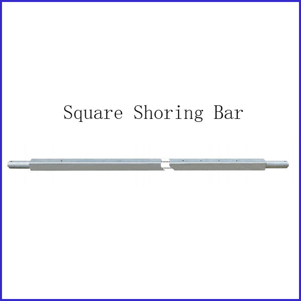 Square Tube Shoring Bar, 50mm Square Shoring Bar, Steel Cargo Bar with Pads supplier