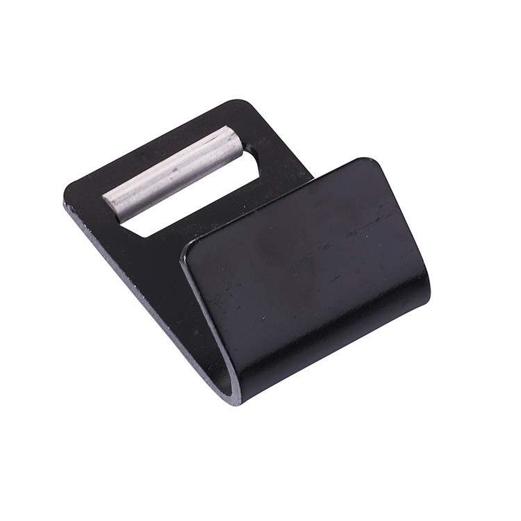 Best selling black coated 2&quot; metal snap flat hook for lashing straps supplier